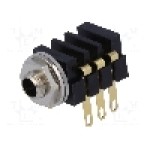 Conector jack, Jack 3,5mm x 18,6mm, 3 contacte, mama, SCHURTER - 4802.2300