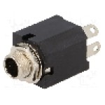 Conector jack, Jack 6,3mm, 2 contacte, {{Subtip conector}}, {{Producator}} - 