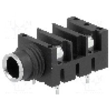 Conector jack, Jack 6,3mm, 2 contacte, mama, AMPHENOL - ACJM-HHDR