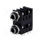 Conector jack, Jack 6,3mm, 2 contacte, mama, AMPHENOL - ACJM-MHD