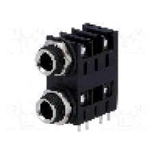 Conector jack, Jack 6,3mm, 2 contacte, mama, AMPHENOL - ACJM-MHD