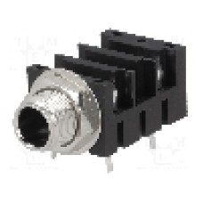 Conector jack, Jack 6,3mm, 2 contacte, mama, AMPHENOL - ACJM-MHDRM