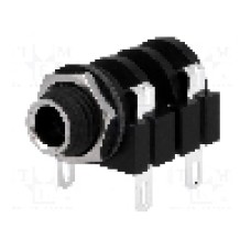 Conector jack, Jack 6,3mm, 2 contacte, mama, AMPHENOL - ACJM-MHS