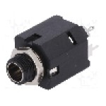 Conector jack, Jack 6,3mm, 2 contacte, mama, AMPHENOL - ACJM-MIV-2S
