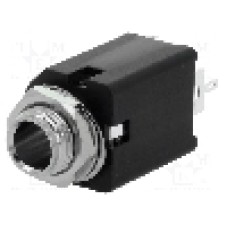 Conector jack, Jack 6,3mm, 2 contacte, mama, AMPHENOL - ACJM-MN-2