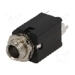 Conector jack, Jack 6,3mm, 2 contacte, mama, AMPHENOL - ACJM-MV-2