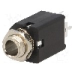 Conector jack, Jack 6,3mm, 2 contacte, mama, AMPHENOL - ACJM-MV-2S