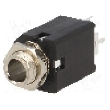 Conector jack, Jack 6,3mm, 2 contacte, mama, AMPHENOL - ACJM-MV-2S