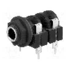 Conector jack, Jack 6,3mm, 2 contacte, mama, AMPHENOL - ACJM-PC