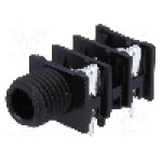 Conector jack, Jack 6,3mm, 2 contacte, mama, AMPHENOL - ACJM-PHOP-1