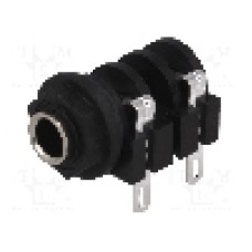 Conector jack, Jack 6,3mm, 2 contacte, mama, AMPHENOL - ACJM-PHS