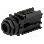 Conector jack, Jack 6,3mm, 2 contacte, mama, AMPHENOL - ACJM-PVB-2