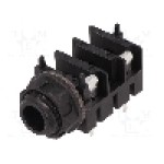 Conector jack, Jack 6,3mm, 2 contacte, mama, CLIFF - CL1110 S1/BNB