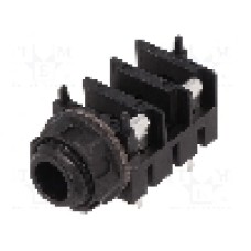 Conector jack, Jack 6,3mm, 2 contacte, mama, CLIFF - CL1110 S1/BNB