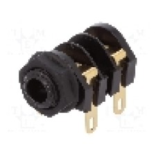 Conector jack, Jack 6,3mm, 2 contacte, mama, CLIFF - CL11607
