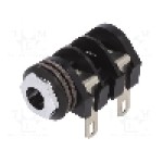 Conector jack, Jack 6,3mm, 2 contacte, mama, CLIFF - CL1282A