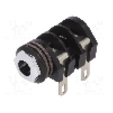 Conector jack, Jack 6,3mm, 2 contacte, mama, CLIFF - CL1282A
