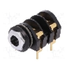 Conector jack, Jack 6,3mm, 2 contacte, mama, CLIFF - CL1308G