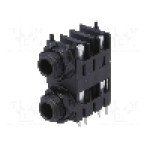 Conector jack, Jack 6,3mm, 2 contacte, mama, CLIFF - FCR1120