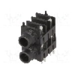 Conector jack, Jack 6,3mm, 2 contacte, mama, CLIFF - S1C/S BNB (FCR1116)