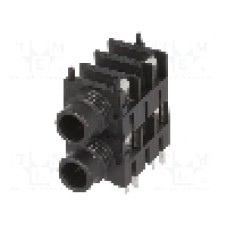 Conector jack, Jack 6,3mm, 2 contacte, mama, CLIFF - S1C/S BNB (FCR1116)