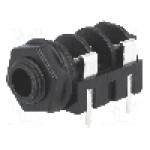 Conector jack, Jack 6,3mm, 2 contacte, mama, NEUTRIK - NMJ4HFD2