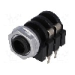 Conector jack, Jack 6,3mm, 2 contacte, mama, NINIGI - JC-212