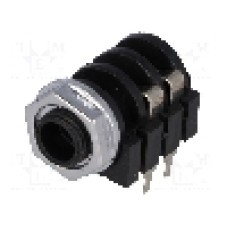 Conector jack, Jack 6,3mm, 2 contacte, mama, NINIGI - JC-212