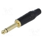 Conector jack, Jack 6,3mm, 2 contacte, tata, AMPHENOL - ACPM-GB-AU