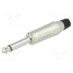 Conector jack, Jack 6,3mm, 2 contacte, tata, AMPHENOL - ACPM-GN