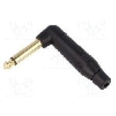 Conector jack, Jack 6,3mm, 2 contacte, tata, AMPHENOL - ACPM-RB-AU