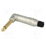 Conector jack, Jack 6,3mm, 2 contacte, tata, AMPHENOL - ACPM-RN-AU