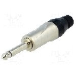 Conector jack, Jack 6,3mm, 2 contacte, tata, AMPHENOL - JM2P