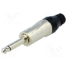 Conector jack, Jack 6,3mm, 2 contacte, tata, AMPHENOL - JM2P