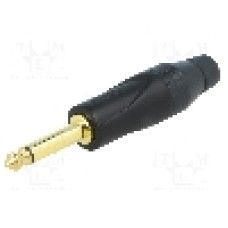 Conector jack, Jack 6,3mm, 2 contacte, tata, AMPHENOL - JM2PB-AU