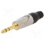 Conector jack, Jack 6,3mm, 2 contacte, tata, AMPHENOL - JS3P-AU