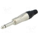 Conector jack, Jack 6,3mm, 2 contacte, tata, AMPHENOL - TM2P