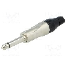 Conector jack, Jack 6,3mm, 2 contacte, tata, AMPHENOL - TM2P