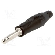 Conector jack, Jack 6,3mm, 2 contacte, tata, AMPHENOL - TM2PBJ