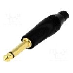 Conector jack, Jack 6,3mm, 2 contacte, tata, AMPHENOL - TM2PBM-AU