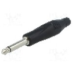 Conector jack, Jack 6,3mm, 2 contacte, tata, AMPHENOL - TM2PBMJ