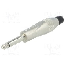 Conector jack, Jack 6,3mm, 2 contacte, tata, AMPHENOL - TM2PN