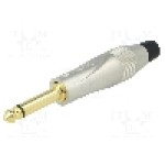 Conector jack, Jack 6,3mm, 2 contacte, tata, AMPHENOL - TM2PNJ-AU