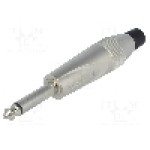 Conector jack, Jack 6,3mm, 2 contacte, tata, AMPHENOL - TM2PNJ