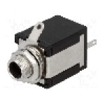 Conector jack, Jack 6,3mm, 3 contacte, {{Subtip conector}}, {{Producator}} - 