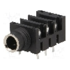 Conector jack, Jack 6,3mm, 3 contacte, mama, AMPHENOL - ACJS-HHDR