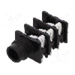 Conector jack, Jack 6,3mm, 3 contacte, mama, AMPHENOL - ACJS-HHOP