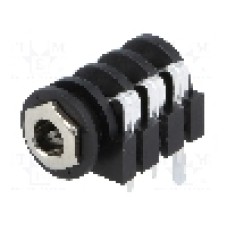Conector jack, Jack 6,3mm, 3 contacte, mama, AMPHENOL - ACJS-IH Conector jack, Jack 6,3mm, 3 contacte, mama, AMPHENOL - ACJS-IH