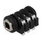 Conector jack, Jack 6,3mm, 3 contacte, mama, AMPHENOL - ACJS-IHS