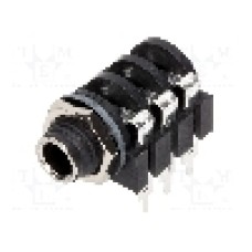 Conector jack, Jack 6,3mm, 3 contacte, mama, AMPHENOL - ACJS-MC